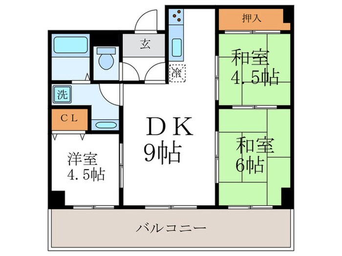 ヴューキャッスルの物件間取画像