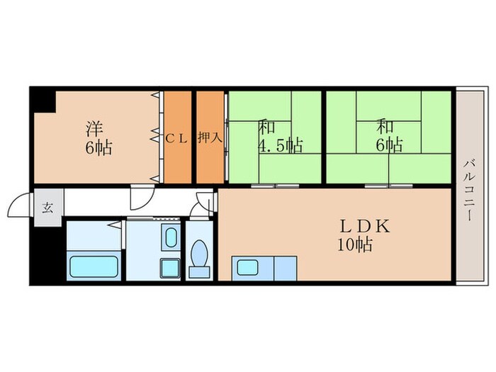 ラ・メゾン・ボヌールの物件間取画像