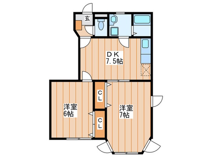 グリ－ンハウスの物件間取画像