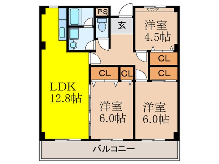 ヴィルヌ－ブの物件間取画像