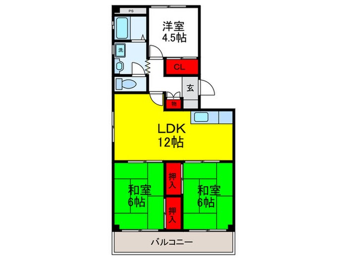 メゾンリラ千里山の物件間取画像