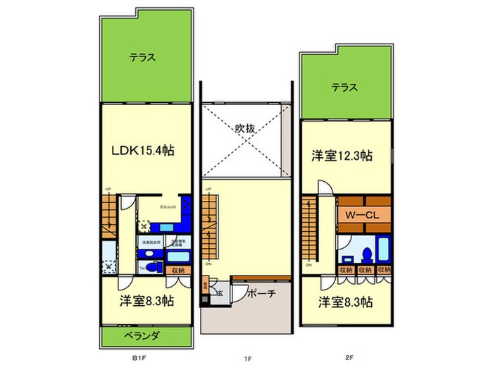 ゼファーヒル(101)の物件間取画像