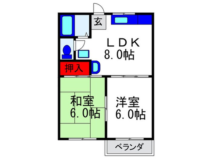 ラフォ－レⅠの物件間取画像