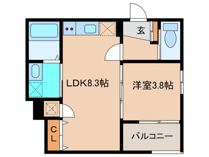 Ｆ ａｓｅｃｉａ Ａｕｒａの物件間取画像