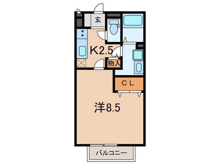 フローラ山の下の物件間取画像