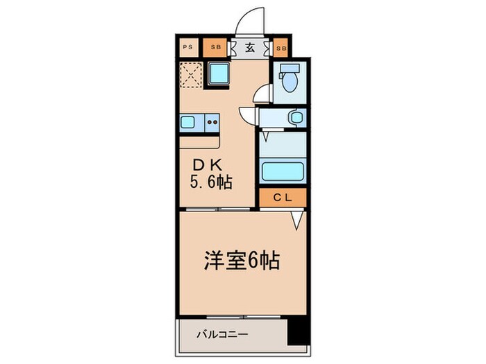 エステムコート京都西大路(304)の物件間取画像