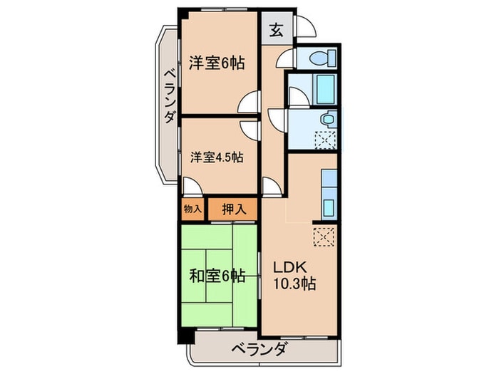 エクセレント今川の物件間取画像