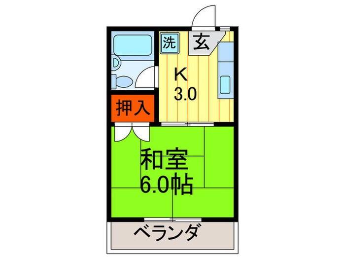 麻野ハイツの物件間取画像