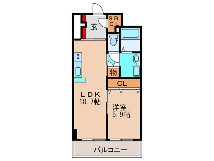 グランフォルテ田川の物件間取画像