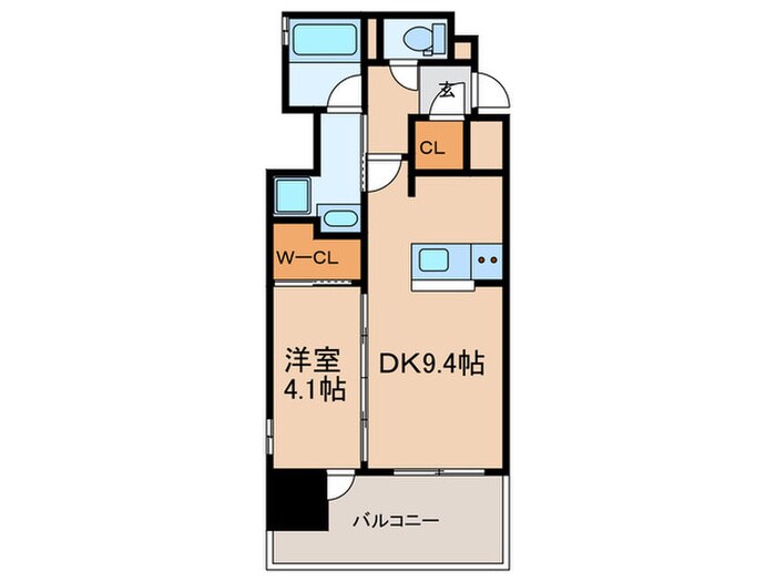 ｴｽﾃﾑｺｰﾄ新神戸Ⅱ駅前山手(402)の物件間取画像