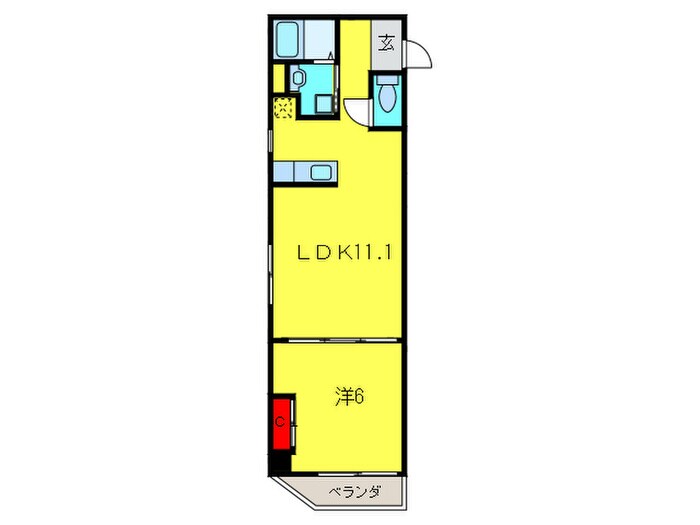 デュオブライト堺東の物件間取画像