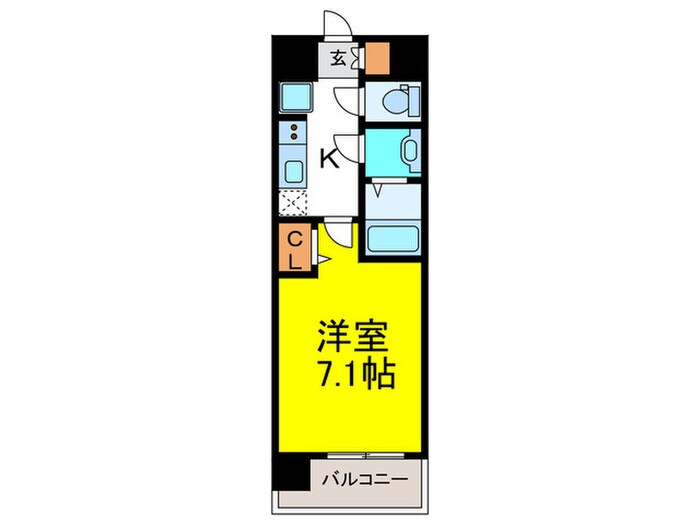 ﾌﾟﾚｻﾝｽOSAKA姫里ｴﾝﾌｧｼｽ(901)の物件間取画像