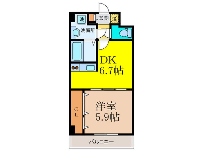 エクセル茨木ビルの物件間取画像