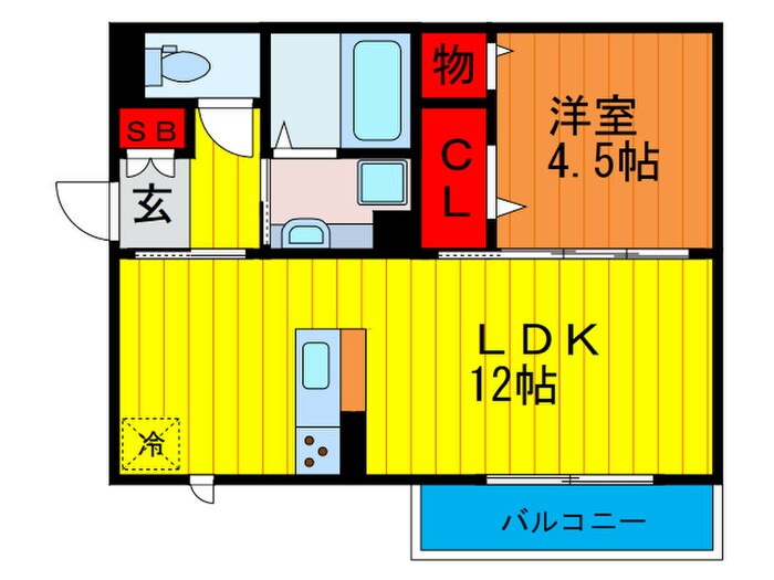 イロアス大日の物件間取画像