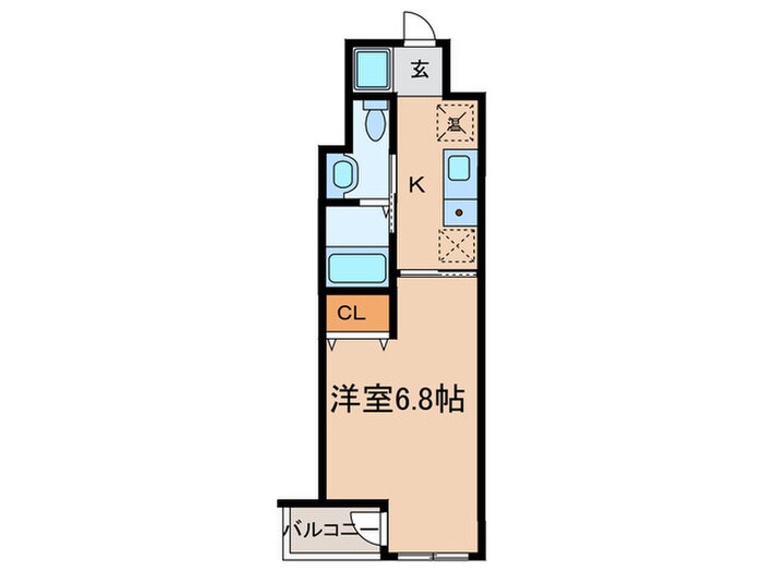クレアール神戸の物件間取画像