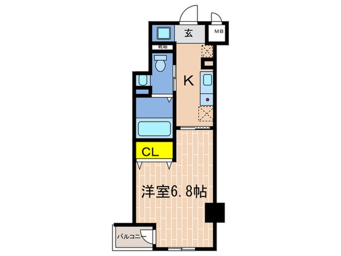 クレアール神戸の物件間取画像