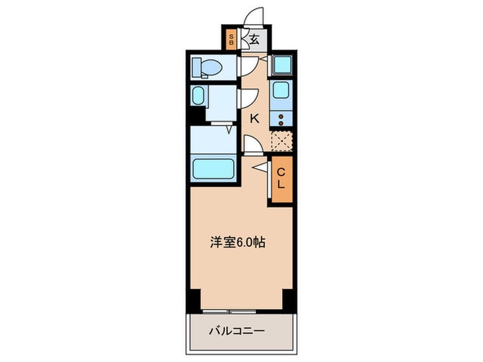 ﾌﾟﾚｻﾝｽ天満橋ﾁｴﾛ(1004)の物件間取画像