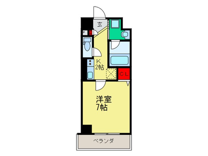 ハーヴェスト京町堀の物件間取画像