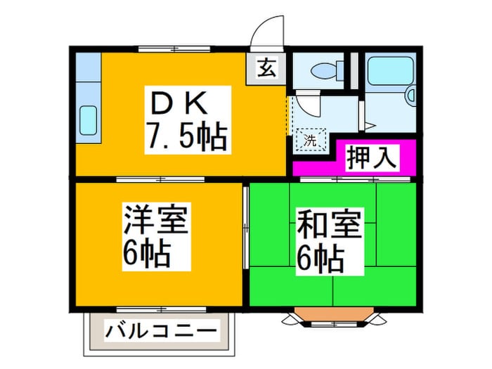 カリ－ノの物件間取画像