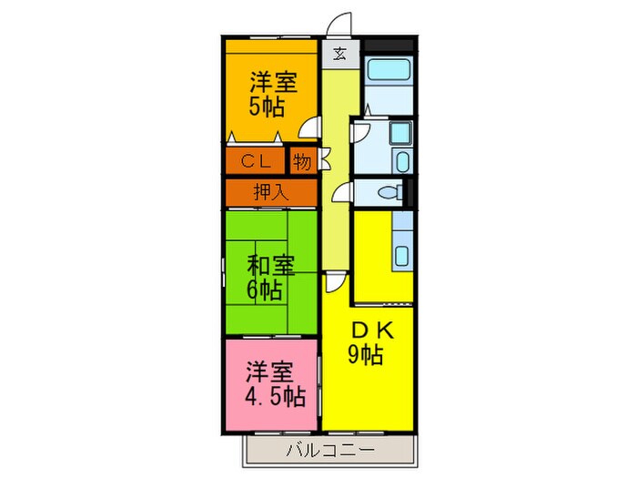 エスポワ－ルⅡの物件間取画像