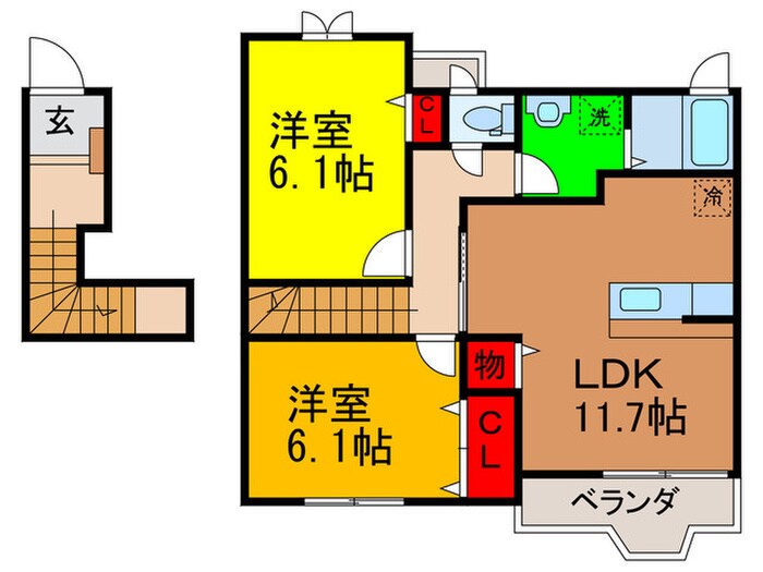 ピュアファウンテンヴィラⅠの物件間取画像