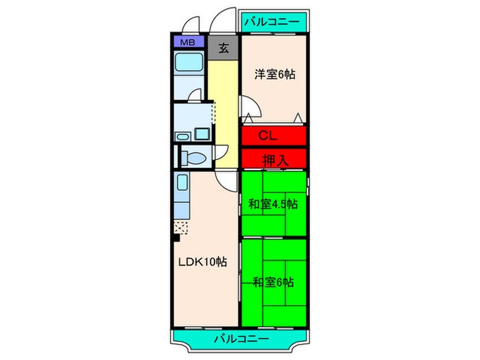 サニービラの物件間取画像