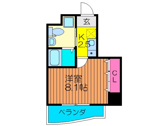 プラ・ディオ森小路セレニテの物件間取画像