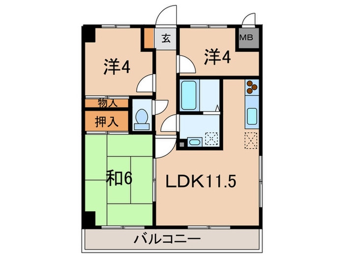 アレグリア２の物件間取画像