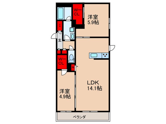 Sha Maison　さかえの物件間取画像