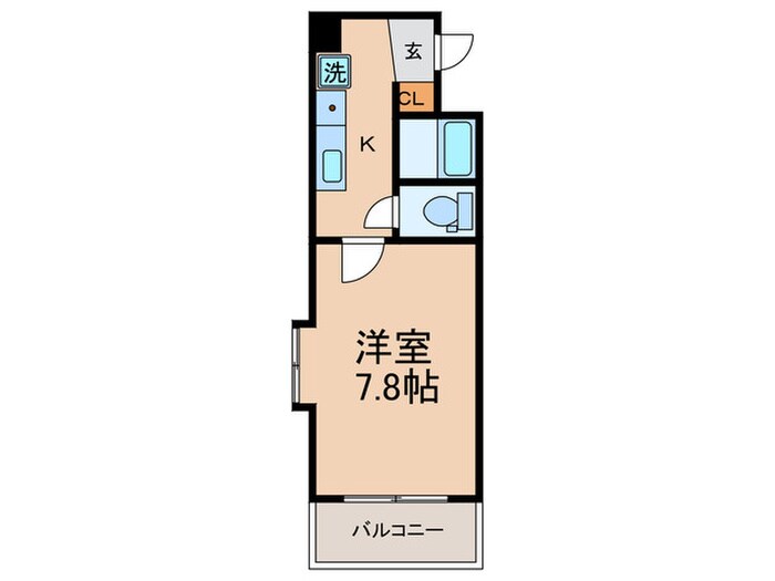 デトム・ワン御所南（202）の物件間取画像