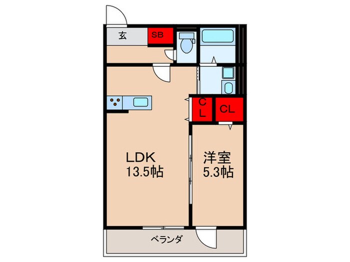 パサージュの物件間取画像