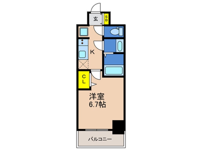 ﾌﾟﾚｻﾝｽﾊｰﾊﾞｰﾗﾝﾄﾞｱﾝﾄﾞｼｰ(1010)の物件間取画像