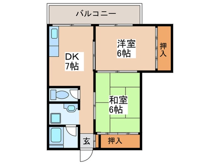 平野サニーハイツの物件間取画像