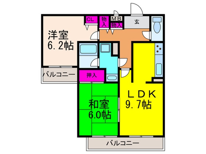 CREA MAISON氷室の物件間取画像