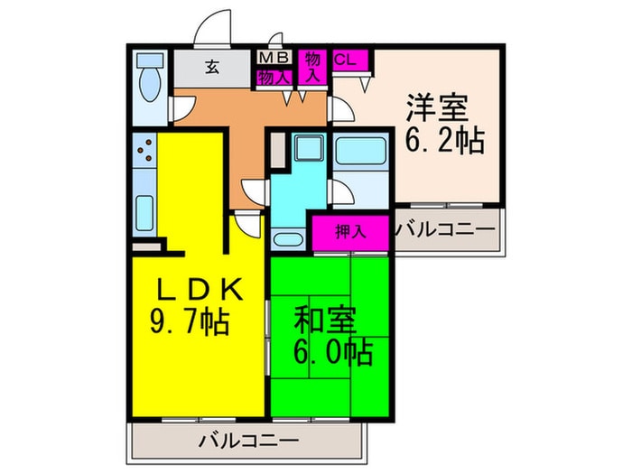 CREA MAISON氷室の物件間取画像