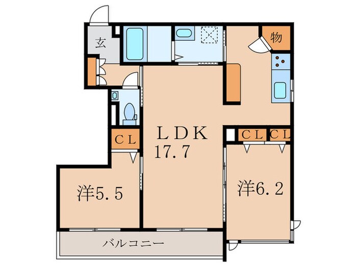 シャーメゾンシェモアの物件間取画像