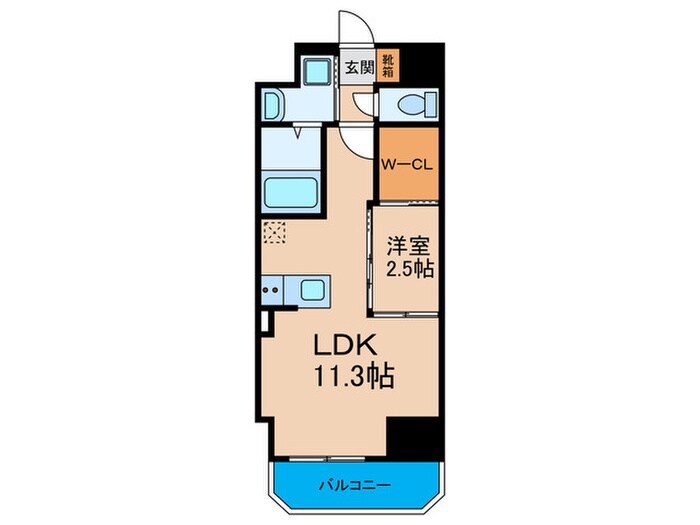 セレニテ堺筋本町リアンの物件間取画像