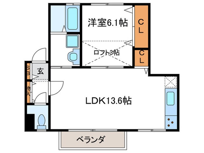 プティール北山田の物件間取画像