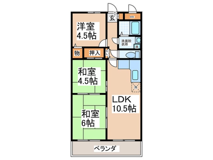 ロイヤルキャノンあびこの物件間取画像