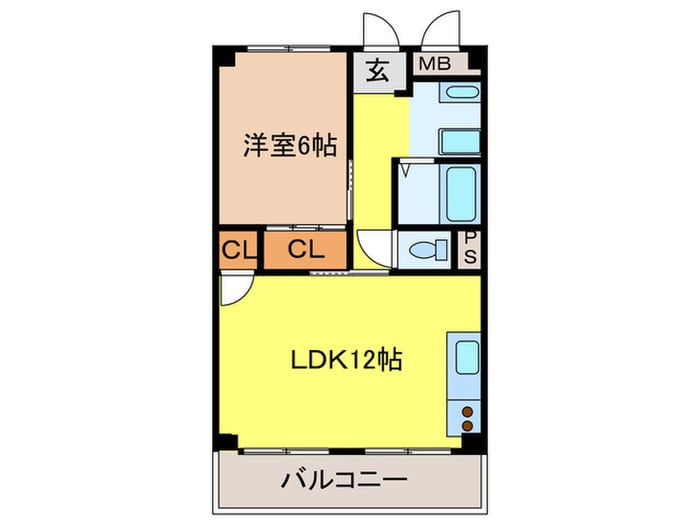 グリ－ンパ－クハイツの物件間取画像