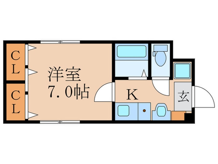 リバ－ジュ北浜の物件間取画像