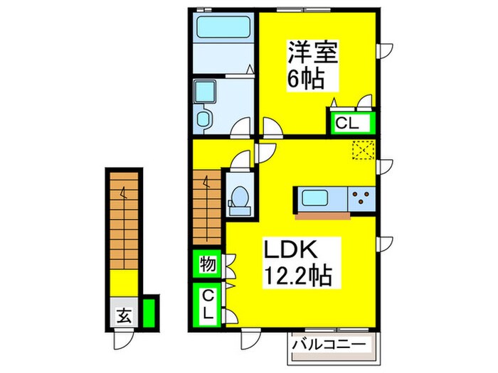 桜ハウスの物件間取画像