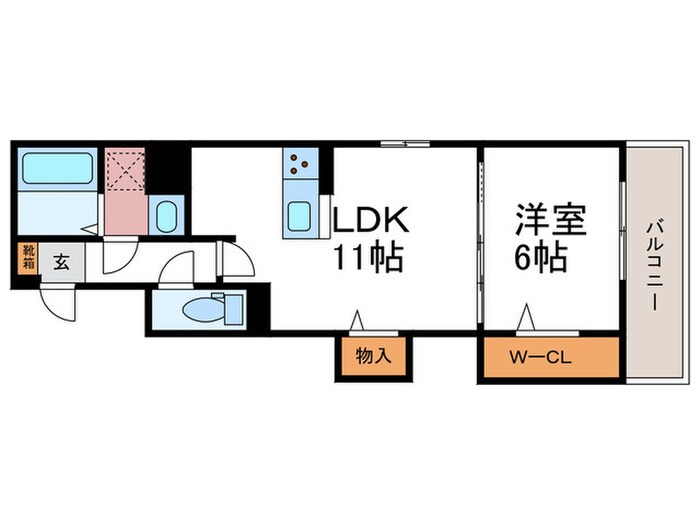 ディル西京極の物件間取画像