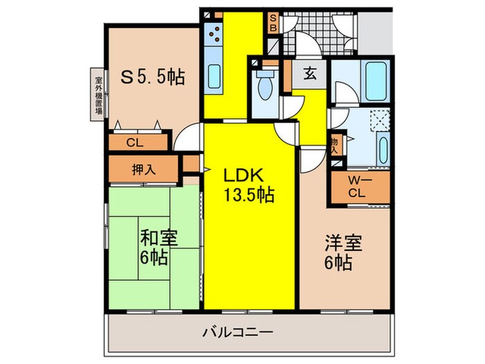 東急ﾄﾞｴﾙ・ｱﾙｽ豊中南桜塚（603）の物件間取画像