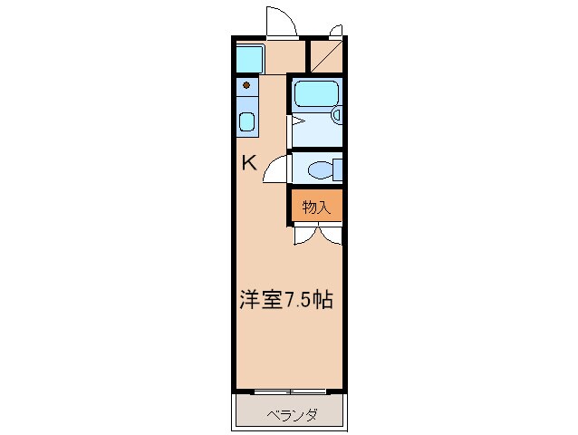 アゼリア２号館の物件間取画像