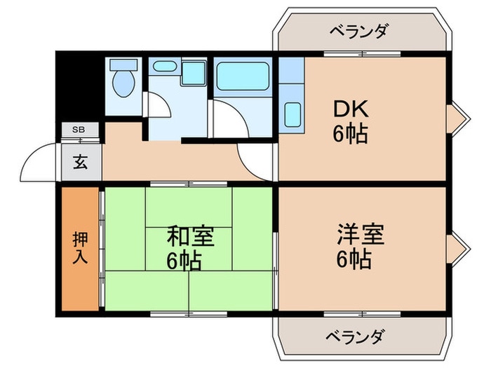 ピアシティ２１の物件間取画像