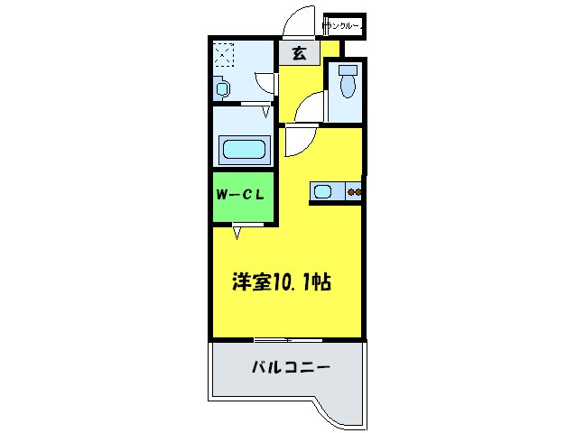 フロ－ルマリポッサの物件間取画像