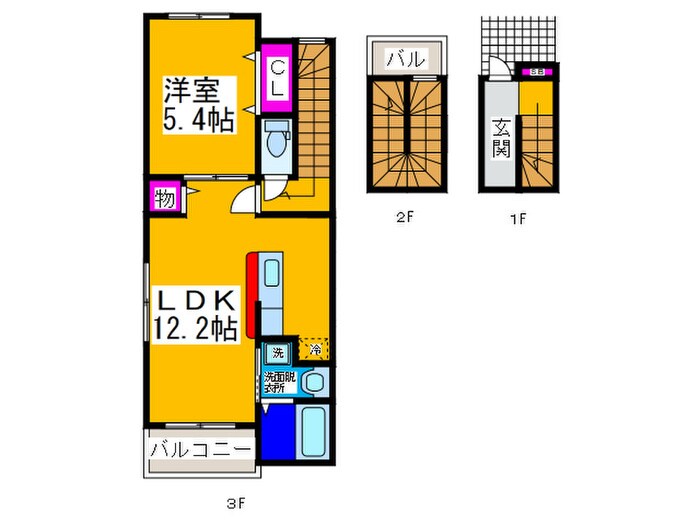 プチフローラ北野田Ⅰの物件間取画像