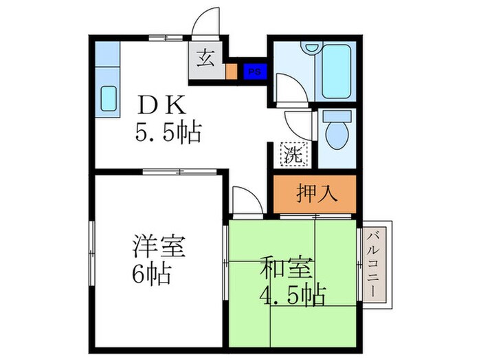 四十八番館の物件間取画像