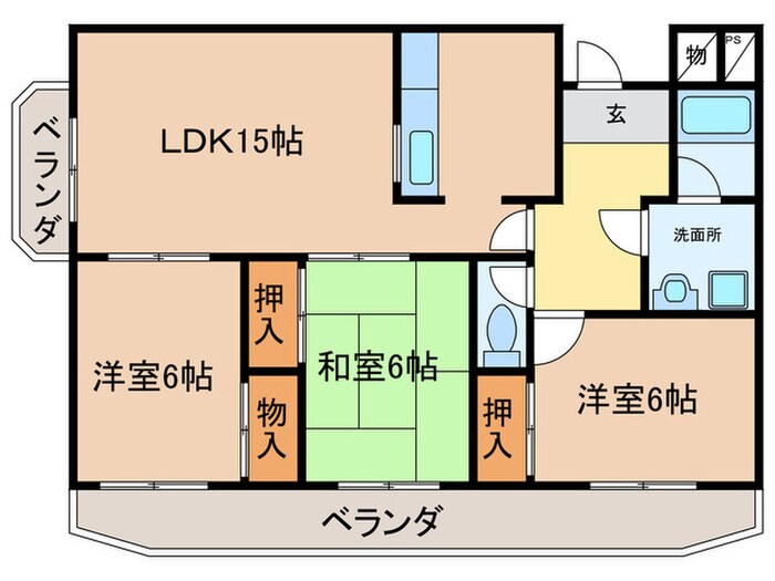 プルミエ－ル春日丘の物件間取画像